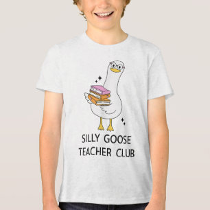 Camiseta Triblenda Silly Goose Teacher Club, de vuelta a la escuela