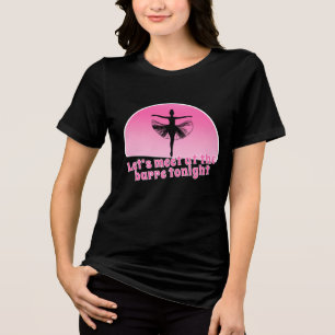 Camiseta Triblenda Silueta de bailarina divertida Reunirse en la barr