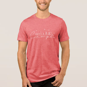 Camiseta Triblenda Silueta de Campista Feliz