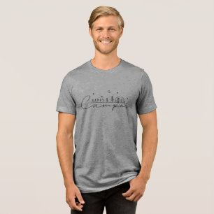 Camiseta Triblenda Silueta de Campista Feliz
