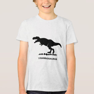 Camiseta Triblenda Silueta de dinosaurio Tyrannosaurus