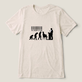 Camiseta Triblenda Silueta de político azul satírico