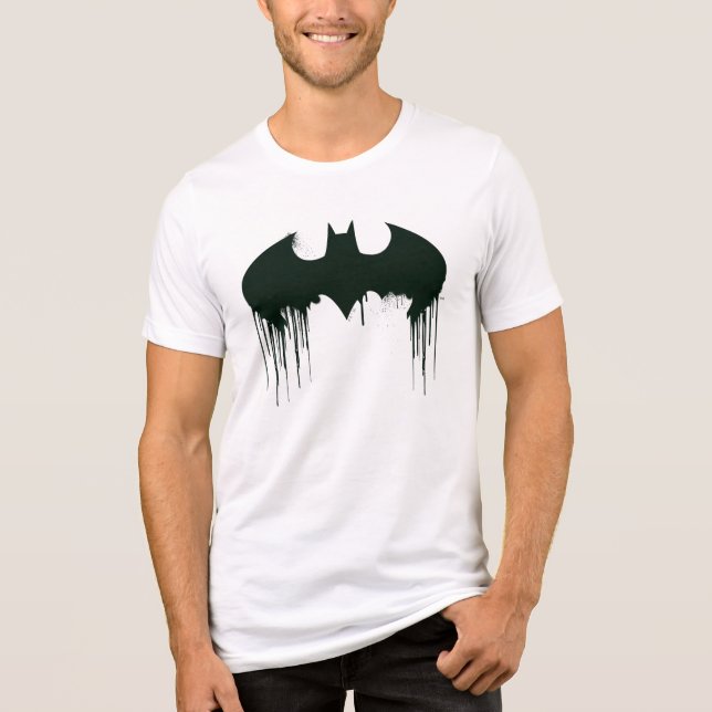 Camiseta Triblenda Símbolo de Batman | Logo de Spraypaint (Anverso)