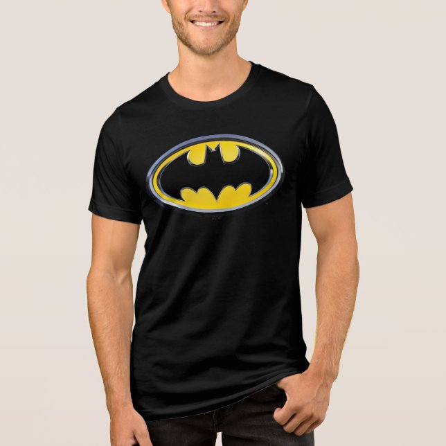 Camiseta Triblenda Símbolo de Batman | Logotipo clásico (Anverso)