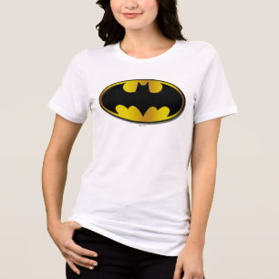 Camiseta Triblenda Símbolo de Batman   Logotipo de degradado ovalado