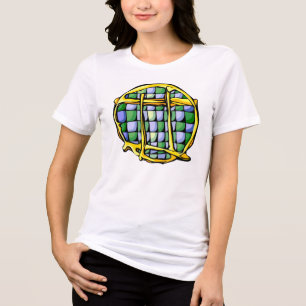 Camiseta Triblenda Símbolo de Géminis de color piedra preciosa