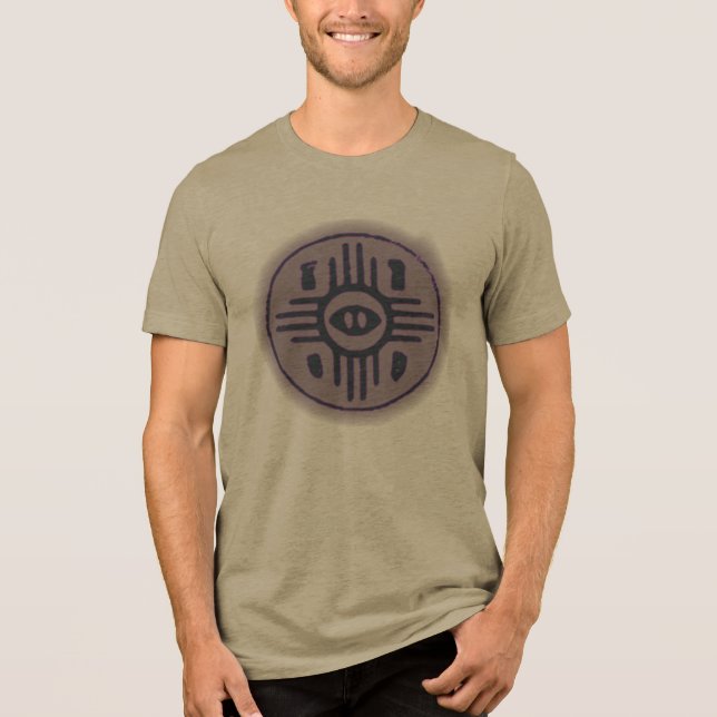 Camiseta Triblenda símbolo zia resplandor tribal (Anverso)
