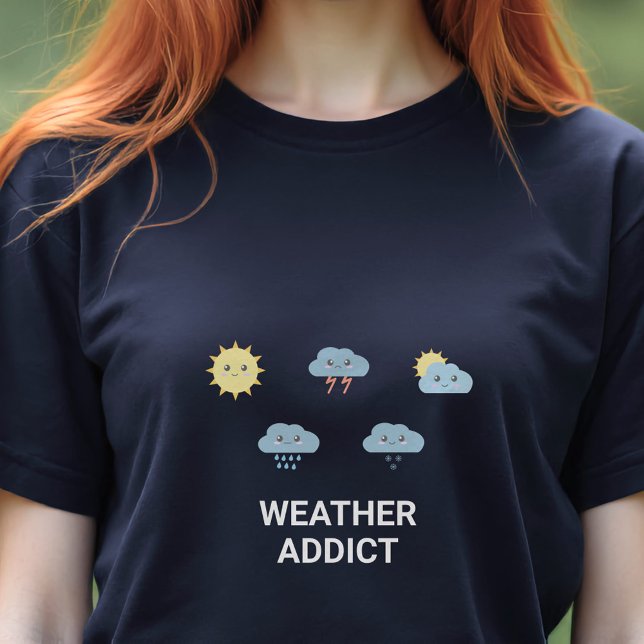 Camiseta Triblenda Símbolos meteorológicos reducidos (Cute Weather Symbols T-Shirt)