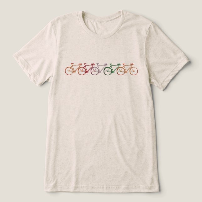 Camiseta Triblenda Simple and Cool Five Bikes  (Diseño delantero )