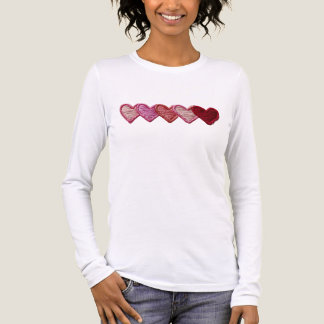 Camiseta Triblenda Simple Hearts Embroidery look Minimalistic 