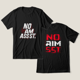 Camiseta Triblenda 🔥 Sin asistencia de puntería – Tipografía para ju