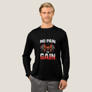 Camiseta Triblenda "Sin dolor ni ganancia Motivacional Gym T-Shirt"