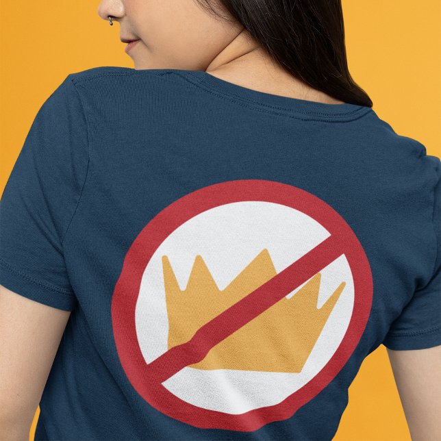 Camiseta Triblenda ¡SIN REYES! AntiTrump (Atrás) (Subido por el creador)