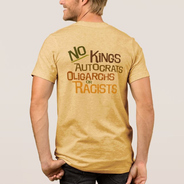 Camiseta Triblenda Sin reyes — Tee de Cuello-Tripulación masculino (Reverso )