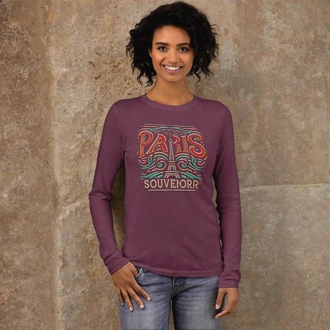 Camiseta Triblenda Sinfonía de amor de sangre parisina de manga larga (Subido por el creador)