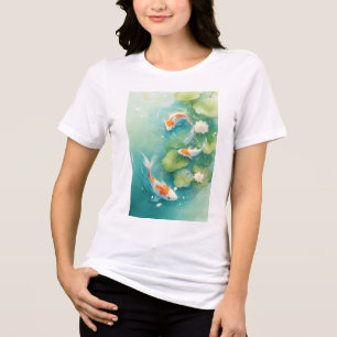 Camiseta Triblenda Sinfonía Suave de Peces Koi