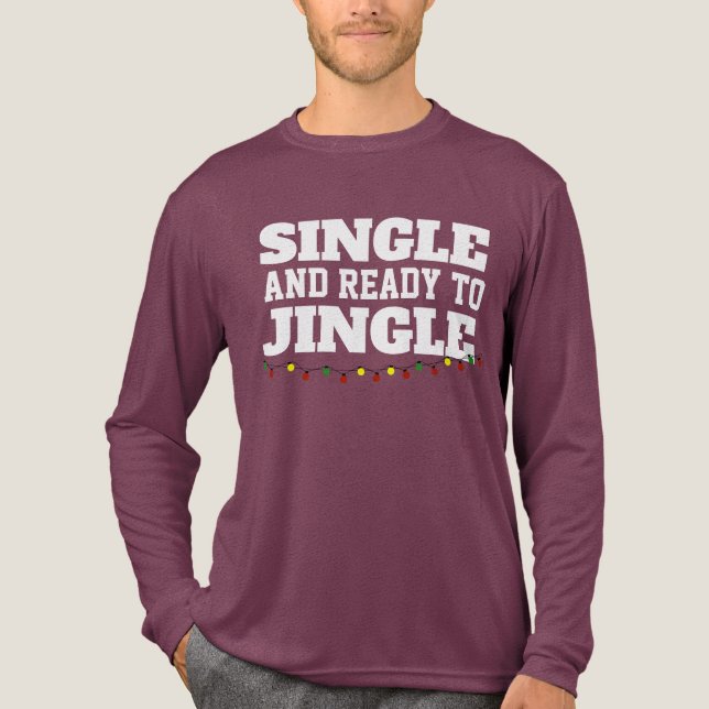 CAMISETA TRIBLENDA SINGLE READY TO JINGLE CHRISTMAS T-SHIRT (Anverso)