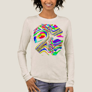 Camiseta Triblenda Sinopsis circular de confetti azul verde rojo amar