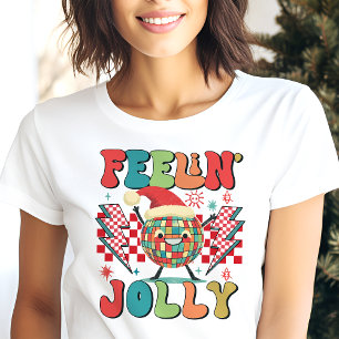 Camiseta Triblenda Sintiéndose alegremente con vibraciones retro de N