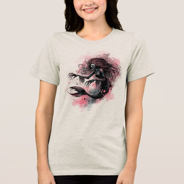 Camiseta Triblenda Sirena de Mar Profundo (Anverso)