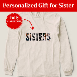Camiseta Triblenda Sisters Photo Collage Long Sleeve Shirt