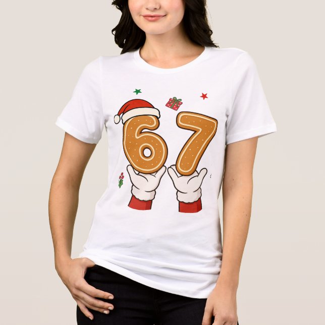 Camiseta Triblenda Six Seven - 67 Christmas  (Anverso)