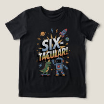 SIXtacular - camiseta de sexto cumpleaños para niñ
