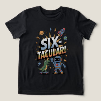 Camiseta Triblenda SIXtacular - camiseta de sexto cumpleaños para niñ