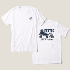 Camiseta Triblenda Skates Well With Other - gráficos de espalda