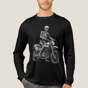 Camiseta Triblenda Skeleton En Moto Bella+Canvas Caramelo Tradicional