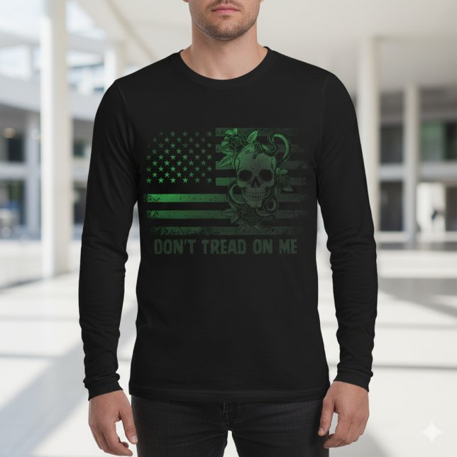 Camiseta Triblenda Skull & Snake USA Flag Men's T-Shirt (Subido por el creador)