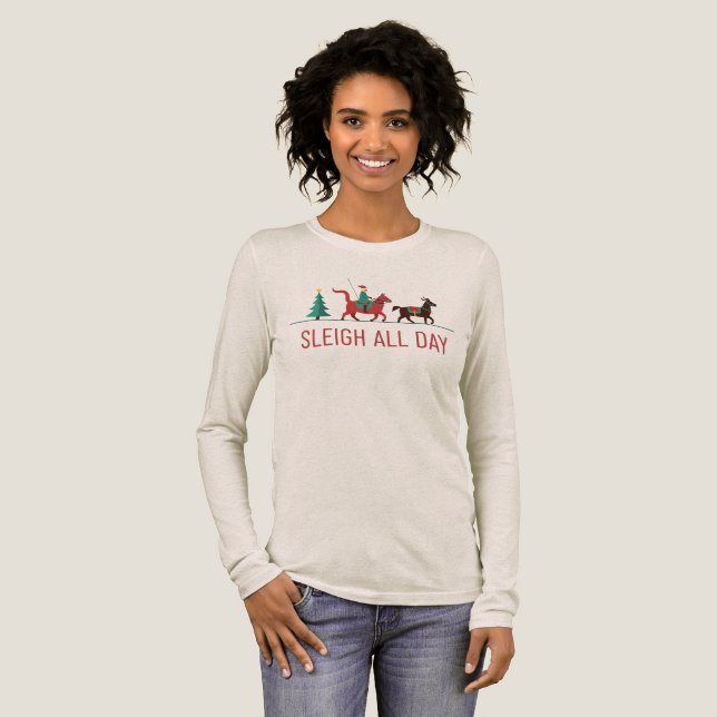 Camiseta Triblenda Sleigh All Day Christmas (Anverso Completo)