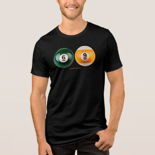 Camiseta Triblenda SlipperyJoe 69 mesa de billar dos bolas de billar
