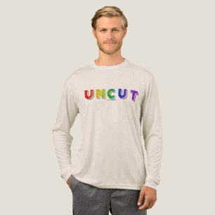 Camiseta Triblenda SlipperyJoe sin cortar vibrante animado neón arcoí