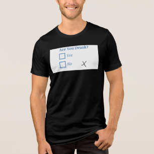 Camiseta Triblenda SlipperyJoe's estás borracho humorístico ligeramen
