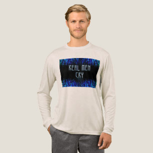 Camiseta Triblenda SlipperyJoe's hombres de verdad lloran lágrimas em