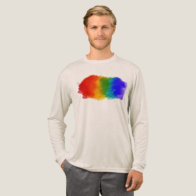 Camiseta Triblenda SlipperyJoe's modern pride splatter energy and col (Anverso Completo)