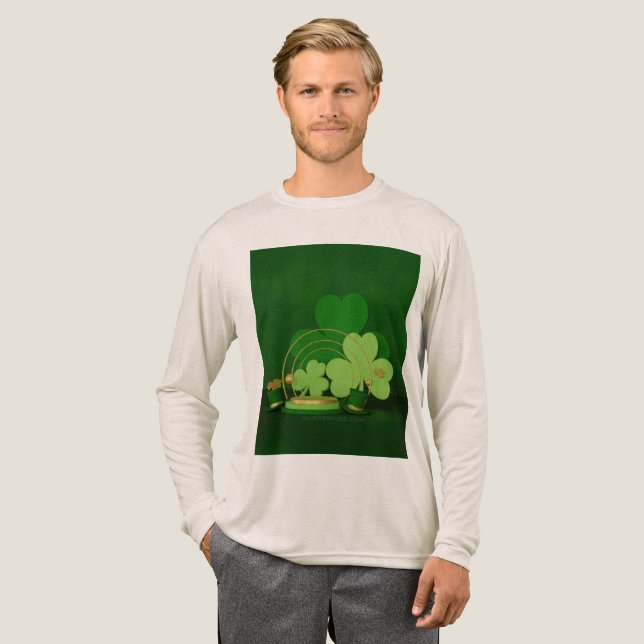Camiseta Triblenda SlipperyJoe's Saint Patrick's Day theme leprechaun (Anverso Completo)