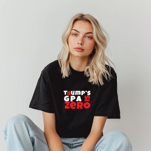 Camiseta Triblenda Slogan de protesta estudiantil anti-trump negro ro