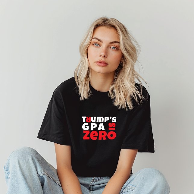 Camiseta Triblenda Slogan de protesta estudiantil anti-trump negro ro (Subido por el creador)