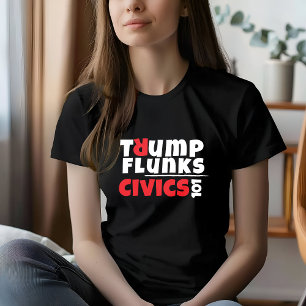 Camiseta Triblenda Slogan de protesta estudiantil anti-trump negro ro