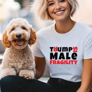 Camiseta Triblenda Slogan de protesta feminista anti Trump negro rojo
