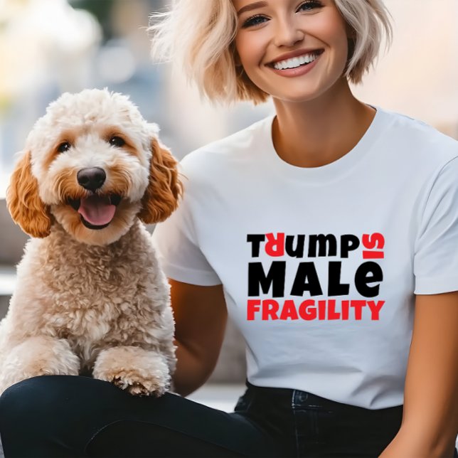 Camiseta Triblenda Slogan de protesta feminista anti Trump negro rojo (Subido por el creador)