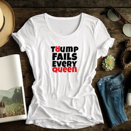 Camiseta Triblenda Slogan de protesta feminista anti Trump negro rojo