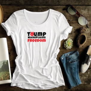 Camiseta Triblenda Slogan de protesta feminista anti Trump negro rojo