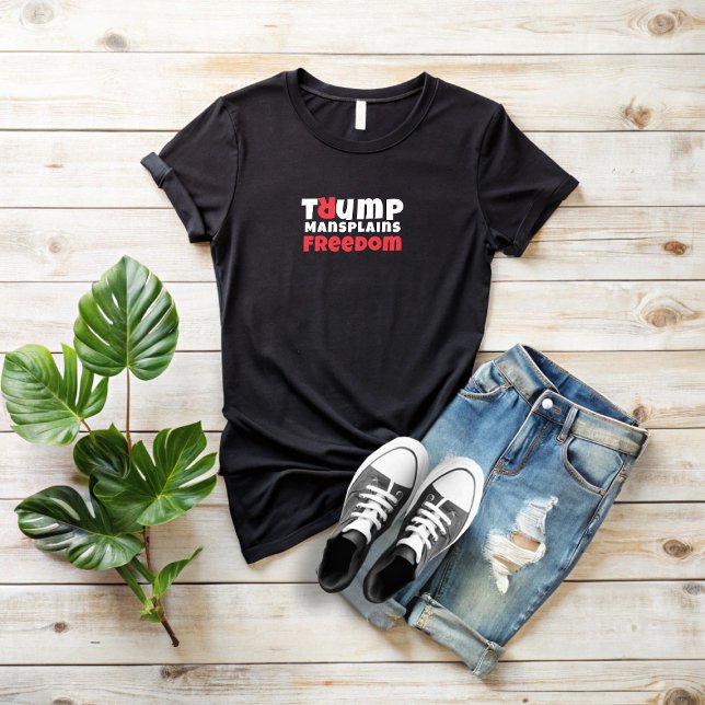 Camiseta Triblenda Slogan de protesta feminista anti Trump negro rojo (Subido por el creador)