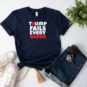 Camiseta Triblenda Slogan de protesta feminista anti Trump negro rojo