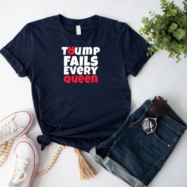 Camiseta Triblenda Slogan de protesta feminista anti Trump negro rojo (Subido por el creador)