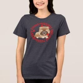 Camiseta Triblenda Sloppy kisses, chow chow, 
