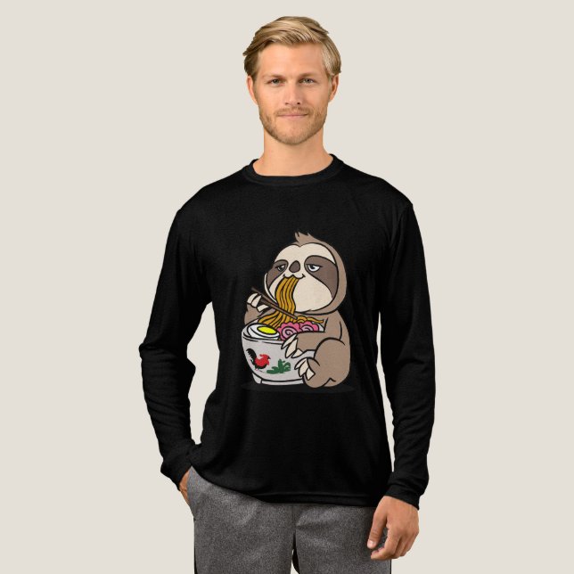 Camiseta Triblenda Sloth Eating Ramen (Anverso Completo)
